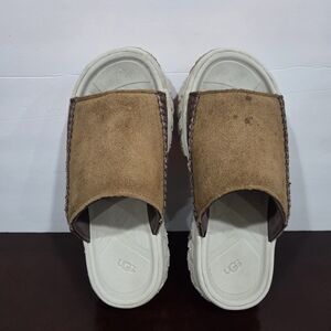 UGG Venture Daze  Tan Suede Slide Platform Sandals Sz.8